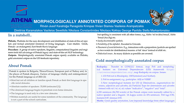 Morphologically annotated corpora of Pomak