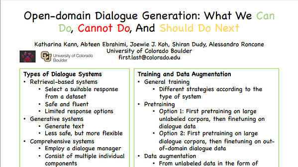 Open-domain Dialogue Generation: What We Can Do, Cannot Do, And Should Do Next