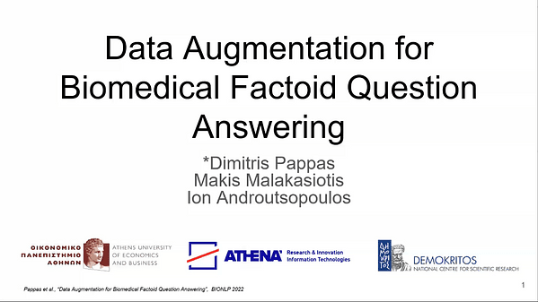 Data Augmentation for Biomedical Factoid Question Answering