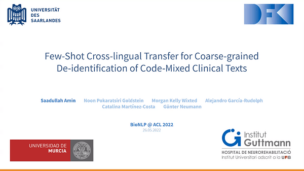 Few-Shot Cross-lingual Transfer for Coarse-grained De-identification of Code-Mixed Clinical Texts