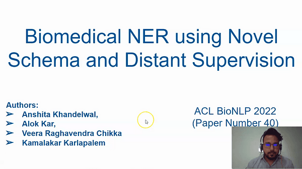 Biomedical NER using Novel Schema and Distant Supervision