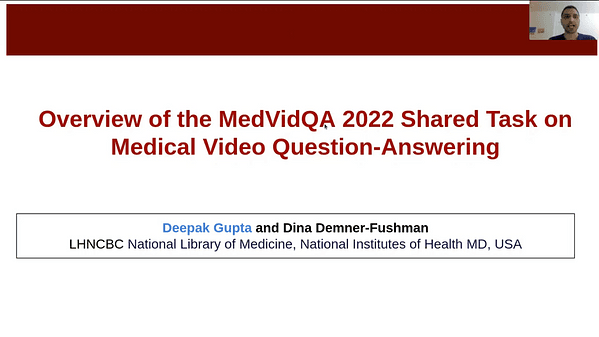 Overview of the MedVidQA 2022 Shared Task on Medical Video Question-Answering