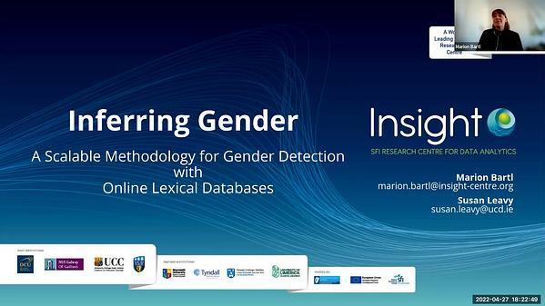 Inferring Gender: A Scalable Methodology for Gender Detection with Online Lexical Databases