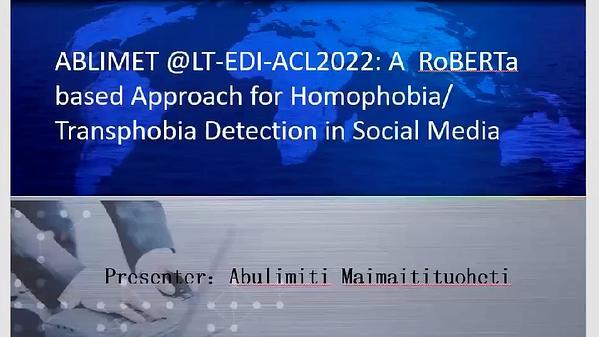 A Roberta based Approach for Homophobia/Transphobia Detection in Social Media