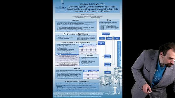 Detecting signs of Depression from Social Media: Examining the use of summarization methods as data augmentation for text classification