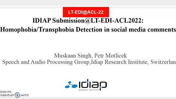 Homophobia/Transphobia Detection in social media comments