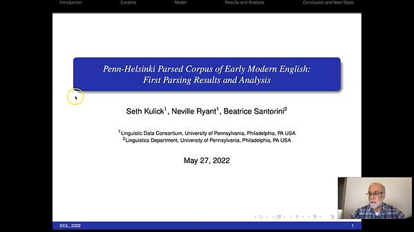 Penn-Helsinki Parsed Corpus of Early Modern English: First Parsing Results and Analysis