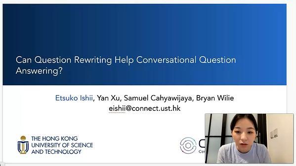 Can Question Rewriting Help Conversational Question Answering?
