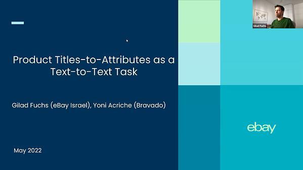 Product Titles-to-Attributes As a Text-to-Text Task