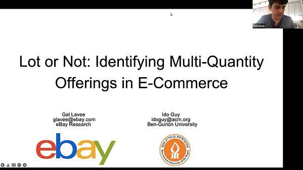  Lot or Not: Identifying Multi-Quantity Offerings in E-Commerce
