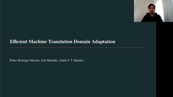 Efficient Machine Translation Domain Adaptation