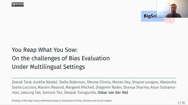 You reap what you sow: On the Challenges of Bias Evaluation Under Multilingual Settings