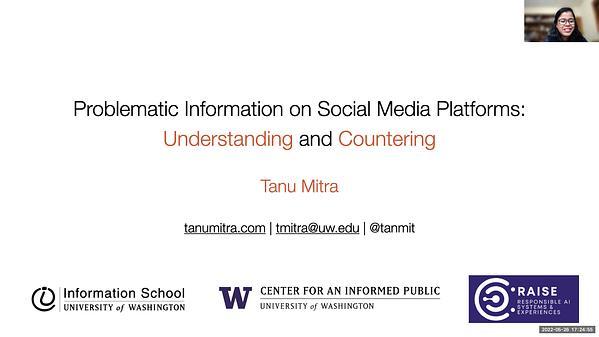 Problematic Information on Social Media Platforms: Understanding and Countering