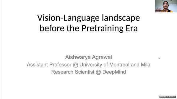 Vision-Language Pretraining:  Current Trends and the Future: Vision-language landscape before the pretraining era