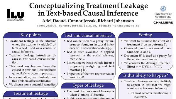 Conceptualizing Treatment Leakage in Text-based Causal Inference