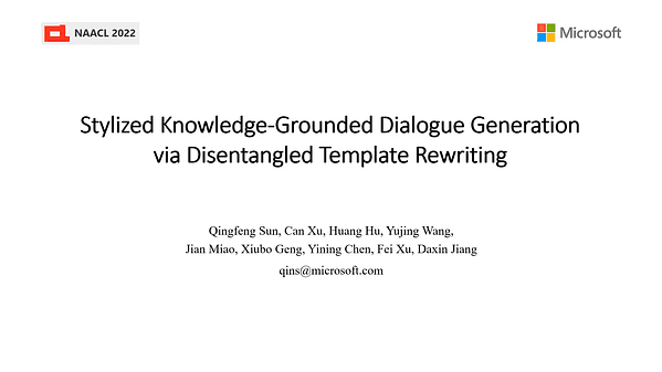 Stylized Knowledge-Grounded Dialogue Generation via Disentangled Template Rewriting