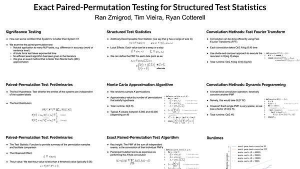 Exact Paired-Permutation Testing for Structured Test Statistics