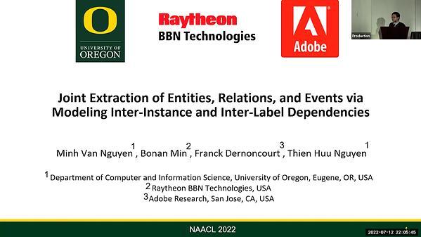 Joint Extraction of Entities, Relations, and Events via Modeling Inter-Instance and Inter-Label Dependencies