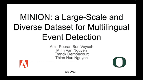 MINION: a Large-Scale and Diverse Dataset for Multilingual Event Detection