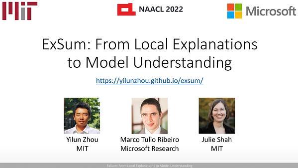 ExSum: From Local Explanations to Model Understanding