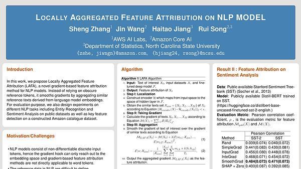 Locally Aggregated Feature Attribution on Natural Language Model Understanding