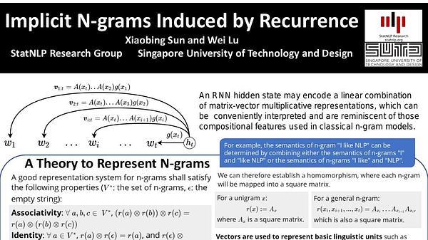 Implicit n-grams Induced by Recurrence