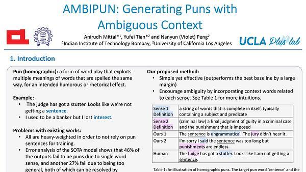 AmbiPun: Generating Humorous Puns with Ambiguous Context