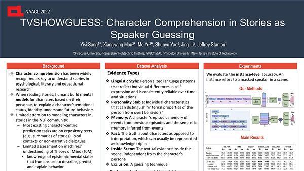 TVShowGuess: Character Comprehension in Stories as Speaker Guessing