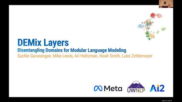 DEMix Layers: Disentangling Domains for Modular Language Modeling