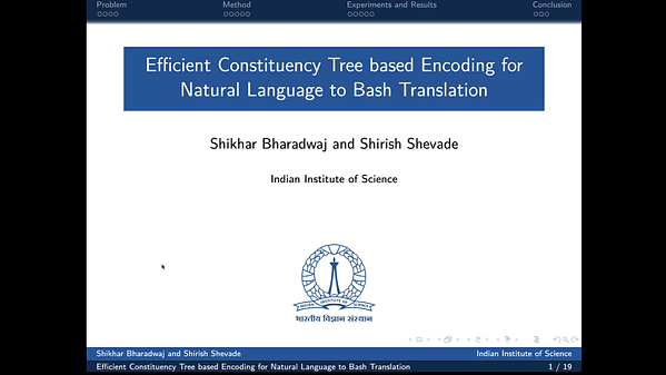 Efficient Constituency Tree based Encoding for Natural Language to Bash Translation