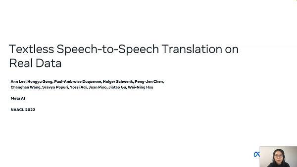 Textless Speech-to-Speech Translation on Real Data