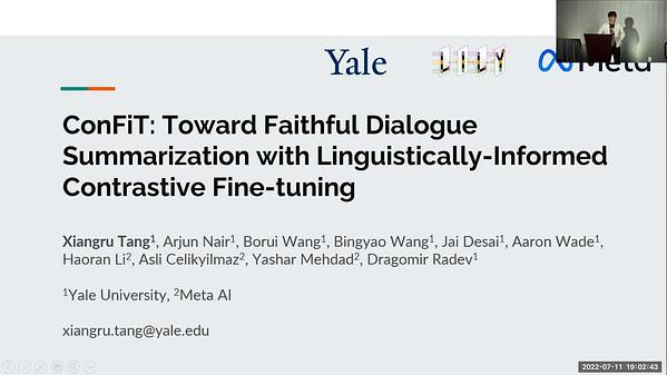 CONFIT: Toward Faithful Dialogue Summarization with Linguistically-Informed Contrastive Fine-tuning