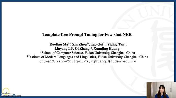 Template-free Prompt Tuning for Few-shot NER
