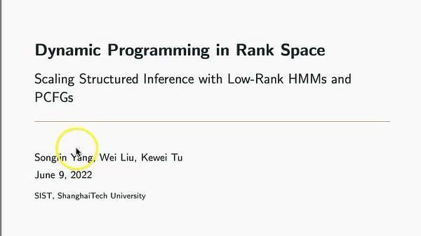 Dynamic Programming in Rank Space: Scaling Structured Inference with Low-Rank HMMs and PCFGs