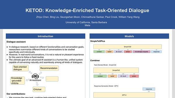 KETOD: Knowledge-Enriched Task-Oriented Dialogue