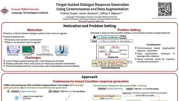 Target-Guided Dialogue Response Generation Using Commonsense and Data Augmentation