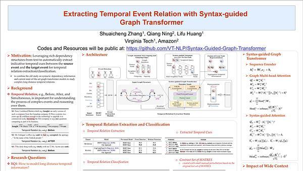 Extracting Temporal Event Relation with Syntax-guided Graph Transformer