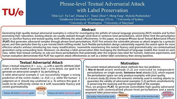 Phrase-level Textual Adversarial Attack with Label Preservation