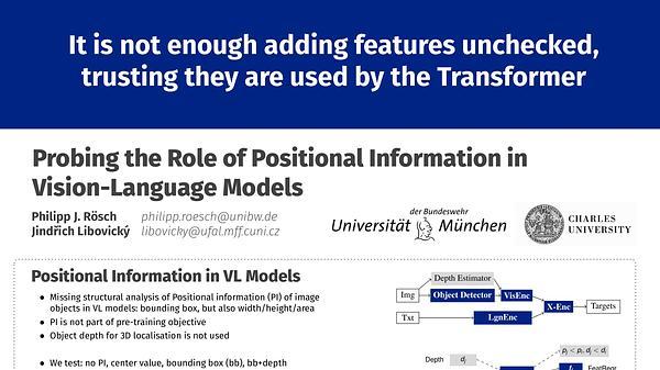 Probing the Role of Positional Information in Vision-Language Models