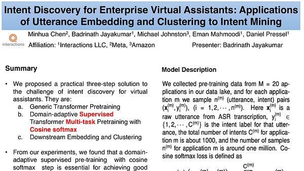 Intent Discovery for Enterprise Virtual Assistants: Applications of Utterance Embedding and Clustering to Intent Mining