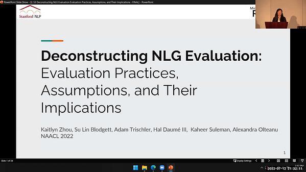 Deconstructing NLG Evaluation: Evaluation Practices, Assumptions, and Their Implications