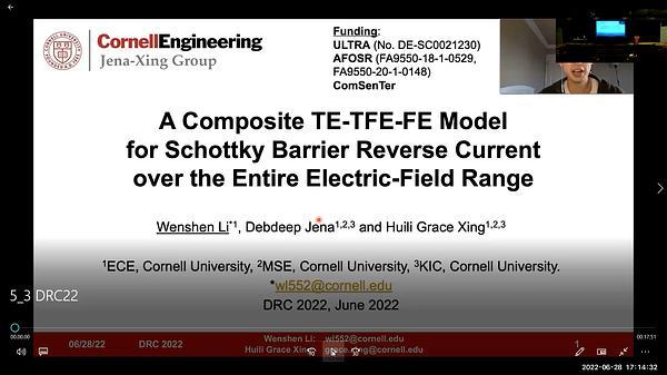 A Composite TE-TFE-FE Model for Schottky Barrier Reverse Current over the Entire Electric-Field Range