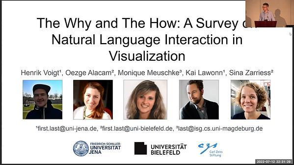 The Why and The How: A Survey on Natural Language Interaction in Visualization