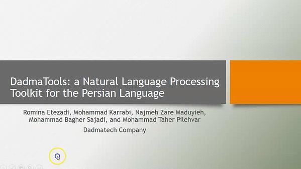 DadmaTools: Natural Language Processing Toolkit for Persian Language