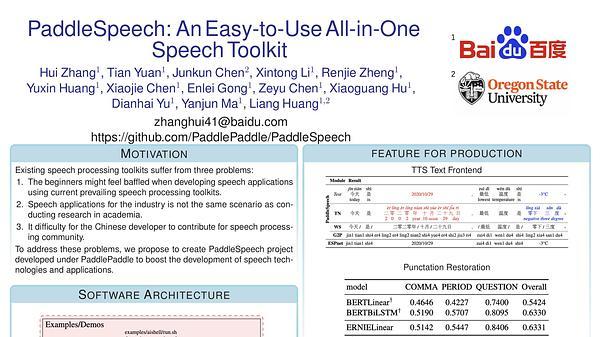 PaddleSpeech: An Easy-to-Use All-in-One Speech Toolkit