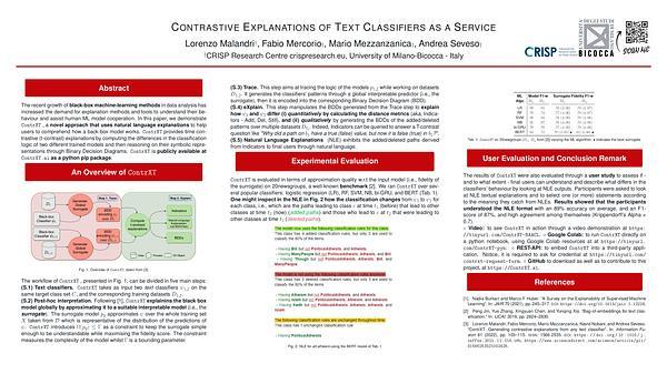 Contrastive Explanations of Text Classifiers as a Service