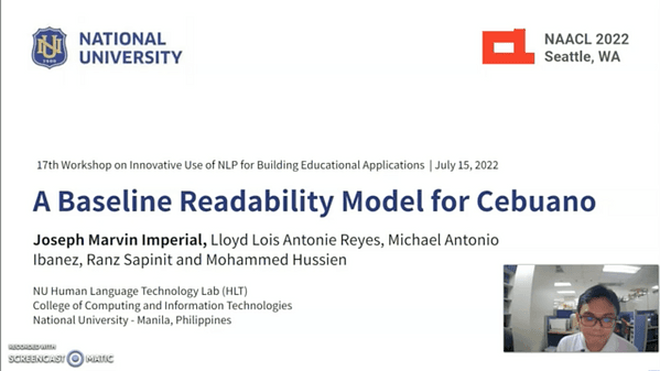 A Baseline Readability Model for Cebuano