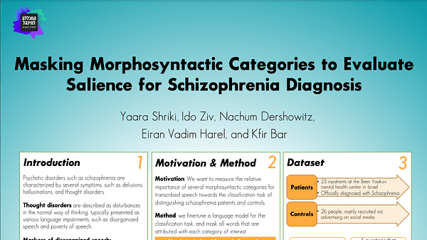 Masking Morphosyntactic Categories to Evaluate Salience for Schizophrenia Diagnosis