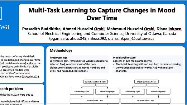 Multi-Task Learning to Capture Changes in Mood Over Time