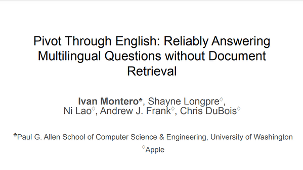 Pivot Through English: Reliably Answering Multilingual Questions without Document Retrieval